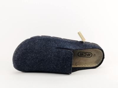 Pantoufle sabot homme confortable dessus recyclé semelle cuir CHIC & RELAX Ploumi
