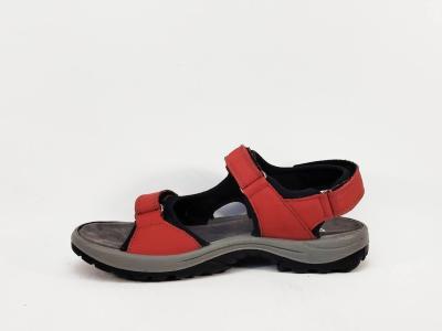 Sandale de marche femme confortable cuir rouge destockage IMAC ARA 758841