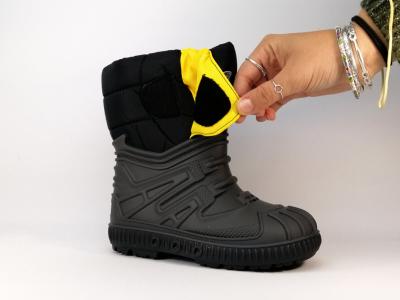 Chaussures Après ski – Moon Boot neige Zibot noir à pas cher pour enfant