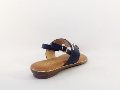 Sandale entre-doigt destockage DEES SHOES Mendioza marine pas cher femme