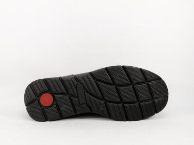 Basket homme sans lacets cuir marron waterproof confortables destockage IMAC 452568