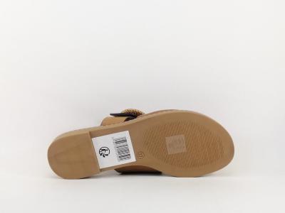 Mule chic camel femme destockage DEES SHOES Marmota à pas cher