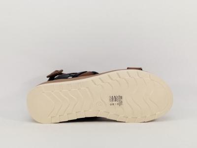 Sandale femme à pas cher camel marine destockage XTi 49845 confortable