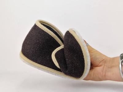 Chausson homme semelle feutre pantoufle confortable marron CHIC & RELAX gofrey à pas cher