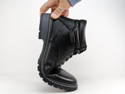 Chaussure montante homme cuir noir confortable tendance destockage LONDONS LIFE 160993