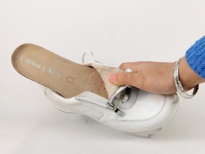 Chaussure hallux valgus femme pieds sensibles larges CAPRICE 23723 cuir largeur H