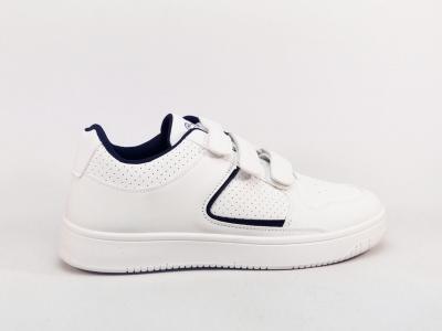 Basket blanche à scratch homme pas cher COMPLICES frollo confortable tendance