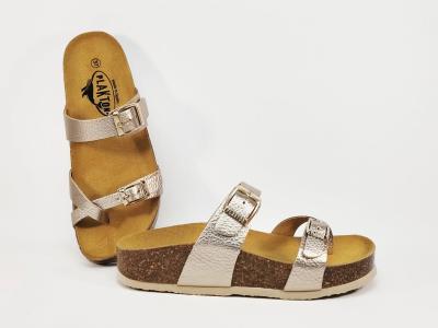 Mule femme chic confortable cuir rose nude PLAKTON cp bombay Fabrication Espagne