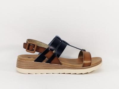 Sandale femme à pas cher camel marine destockage XTi 49845 confortable