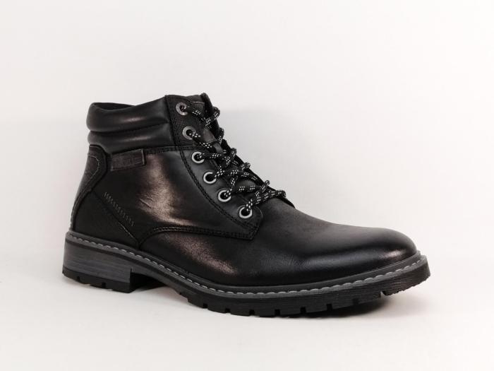 Chaussure montante homme cuir noir confortable tendance destockage LONDONS LIFE 160993