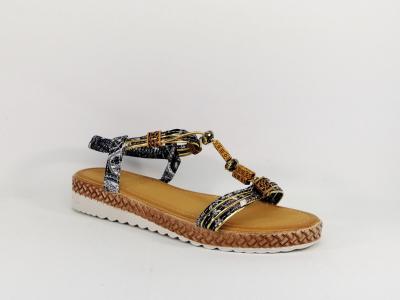 Sandale  pas cher bleue tendance femme CHIC SHOES R67
