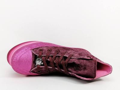 Basket montante originale semelle plateforme rose destockage CONVERSE 563725C femme
