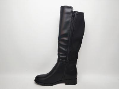 Bottes mollets larges femme grande taille CINK ME DM-Y53 noir à pas cher