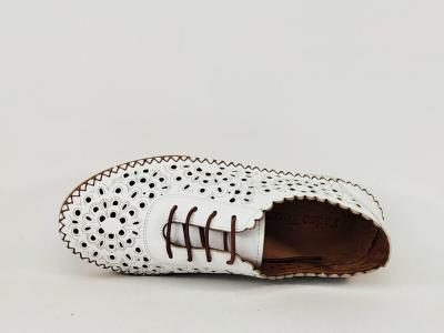 Chaussures femme cuir blanc très souple chic originale confortable PEDRO TORRES 21136010