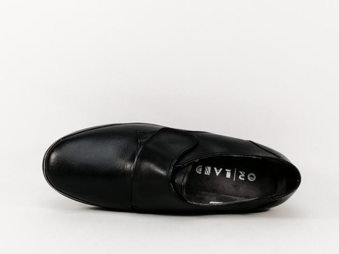 Mocassins En Cuir Noir Femme BORN C® - Taille 7.5 M (US) - Faits Main - Enfilage Facile - Style Casual