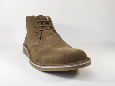 Chaussures montantes homme en cuir camel Destockage HUSH PUPPIES Lord