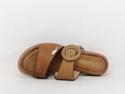 Mule chic camel femme destockage DEES SHOES Marmota à pas cher