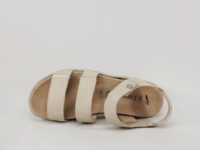 Sandale femme pieds larges et sensibles à scratch chic confortable CAPRICE 28705 largeur h