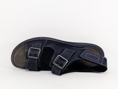 Sandale homme grande pointure confortable cuir marine destockage JOSEF SEIBEL maverick 07