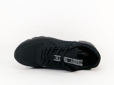 Sneakers noire homme confortable tendance à pas cher destockage TEDDY SMITH 78144