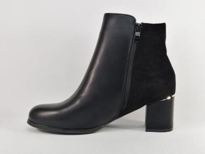 Bottine grande taille femme à talon chic noir CINK ME DM853-1 à pas cher