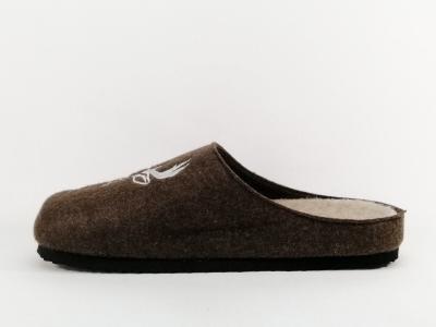 Chausson homme original à pas cher marron motif cerf SUPREMO SOFTRELAX 7410990503