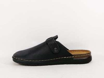 Sabot homme cuir confort noir CHIC & RELAX pyrex souple