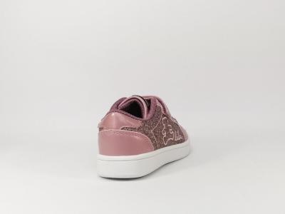 Basket tendance rose à velcro fille en destockage LULU CASTAGNETTE Safina