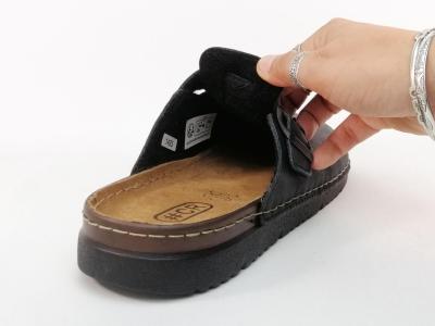 Sabot homme cuir confort noir CHIC & RELAX pyrex souple