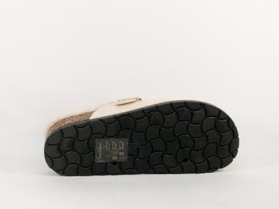 Sabot fourré femme beige chaud et tendance à pas cher CHIC SHOES R116