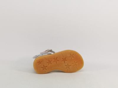 Sandale fille bébé premiers pas cuir souple destockage BELLAMY plage fleuris scratch