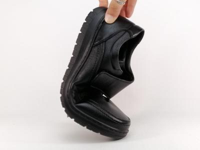 Chaussure homme confortable noir à velcro pieds sensibles SWEET'R guetta à pas cher