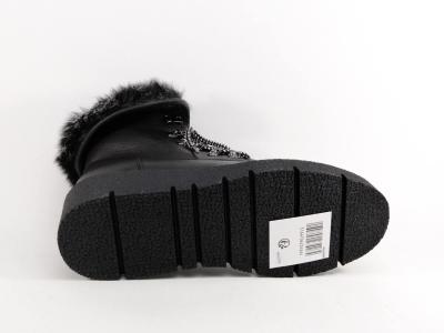 Bottines fourrées femme chic noir confortable et tendance à pas cher DEES SHOES dimone