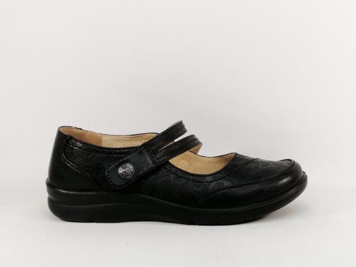 Babies noire femme velcro semelle en cuir confortable à pas cher SWEET'R doom