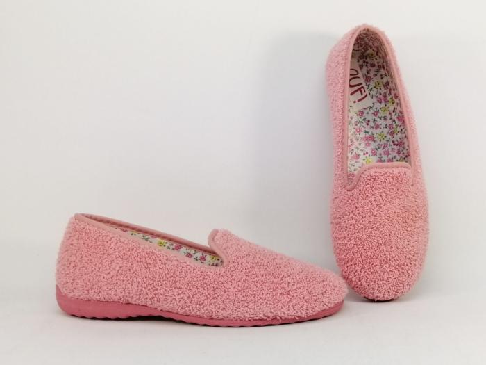 Chausson ballerine femme été pieds sensible rose en éponge OUF CLORES