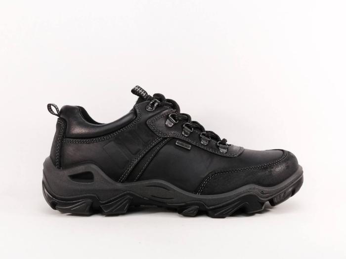 Chaussure randonnée homme basse cuir noir gallutex imperméable confort destockage IMAC GALLUS 203914