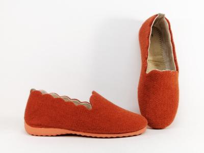 Pantoufles femmes originales chics et souples SOCA 0327 orange Fabrication Espagne