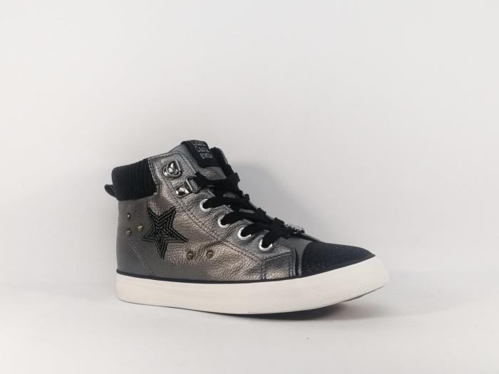 Basket montante fille tendance en destockage LULU CASTAGNETTE Talmas Gris