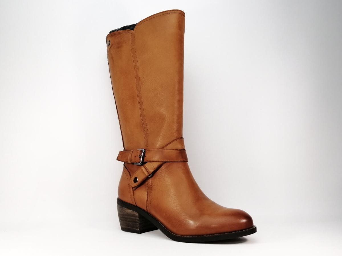 bottes camel cuir femme