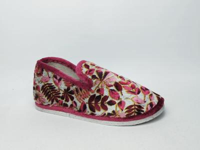Chausson femme semelle feutre charentaise originale rose CHIC & RELAX gabilo