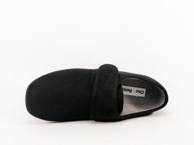 Chausson scratch femme confort souple noir CHIC & RELAX ponfuto à pas cher pieds sensibles
