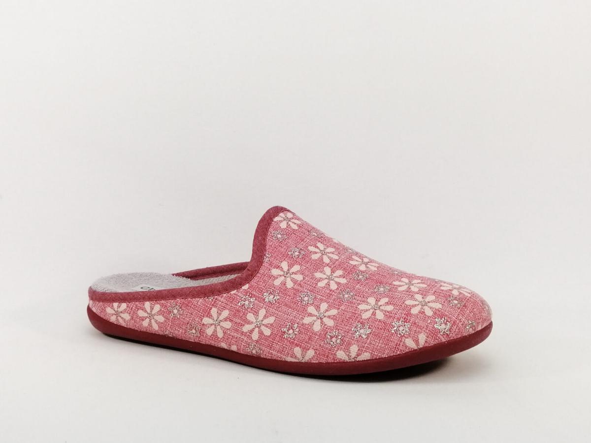 Chausson t Toile Rose Chic Relax Femme I Pointure Plus
