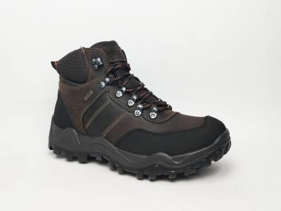 Chaussure randonn�e homme montante cuir marron waterproof � pas cher destockage IMAC 653388 confortable