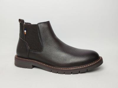 Chelsea boot homme cuir marron confortable chic destockage LONDONS LIFE 162673 à pas cher
