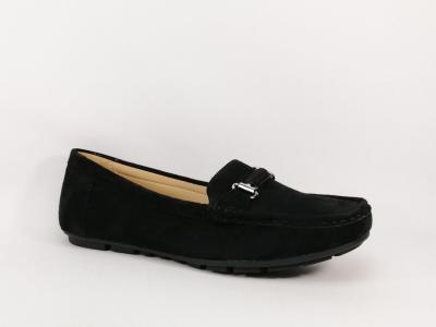 Mocassin noir souple grande pointure femme CINK ME DM6y-1