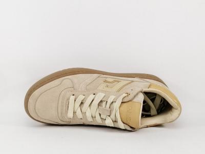Basket de ville femme chic cuir beige confortable destockage CARMELA 161806 à pas cher
