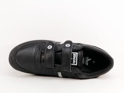 Basket homme grande taille noire confortable à velcro PAREDES DP101 à pas cher