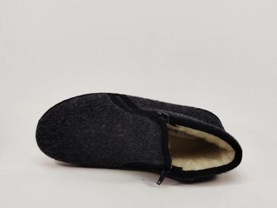 Chausson montant homme fourré en laine confortable double zip CHIC & RELAX belvis