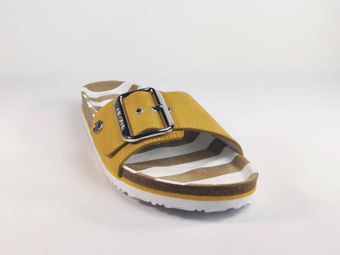 mules jaune moutarde