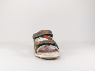 Nu-pied kaki à velcro en destockage SK8 by BOPY Taxeo pour garçons